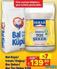 TOZ ŞEKER 3 KG fiyat ve kampanya bilgisi